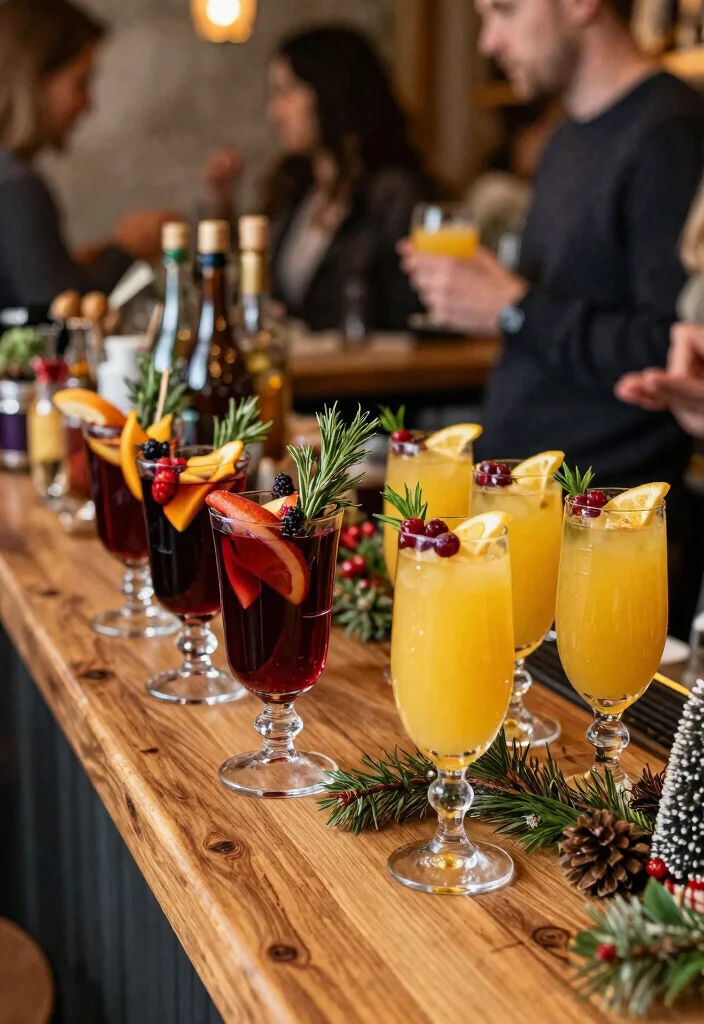 12 Christmas Bridal Shower Ideas for Festive Cozy Holiday Ready Decor - 9. Seasonal Cocktail Creations 1