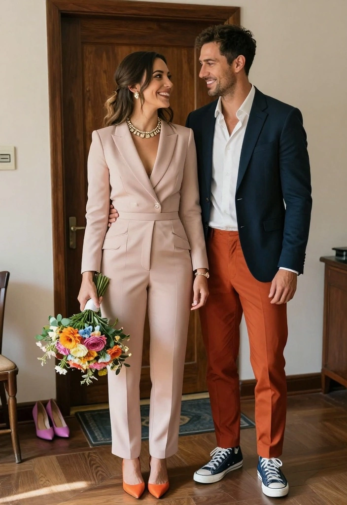 12 Courthouse Elopement Ideas for Simple Romantic and Effortless Weddings - 2. Personalize Your Attire 1