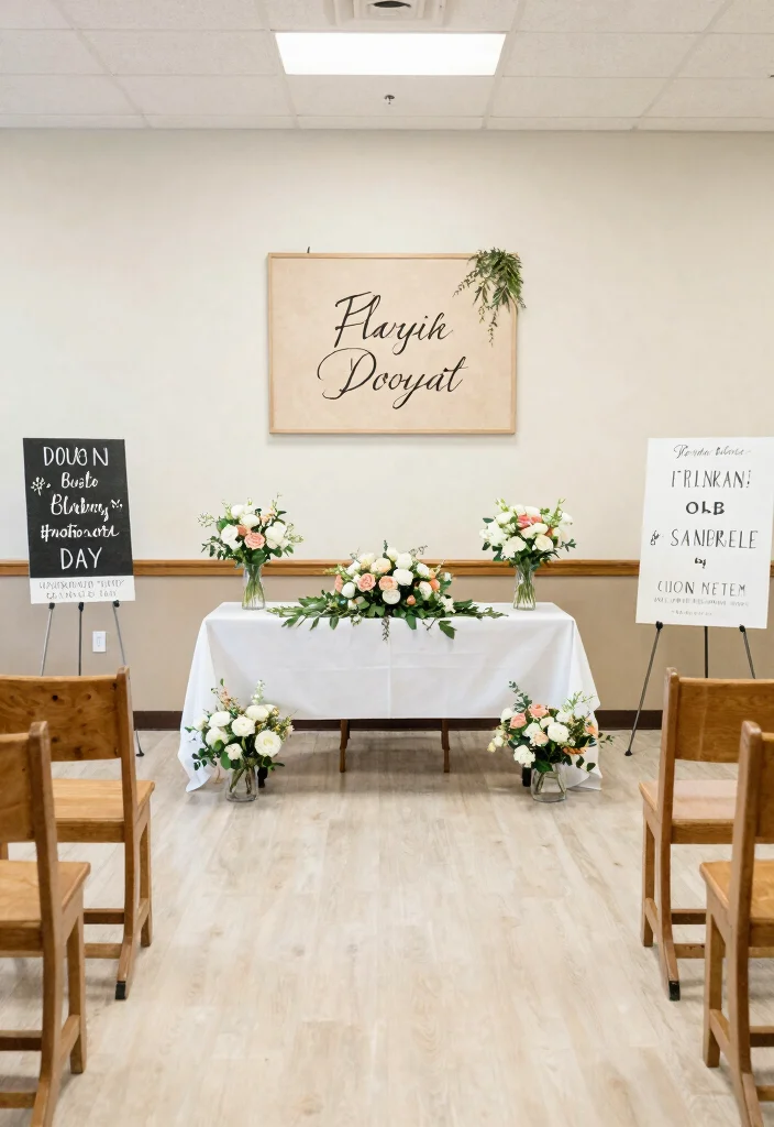 12 Courthouse Elopement Ideas for Simple Romantic and Effortless Weddings - 3. DIY Wedding Decor 1