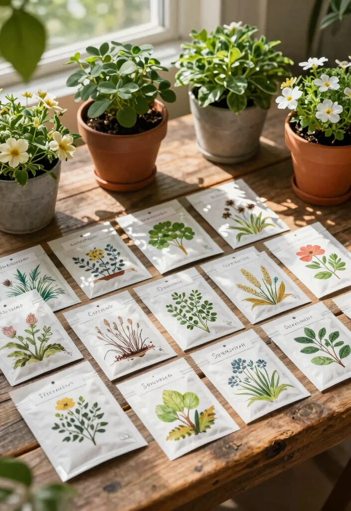 12 Destination Wedding Welcome Bag Ideas for Travel Friendly Guest Treats - 8. Seed Packets for Planting 1