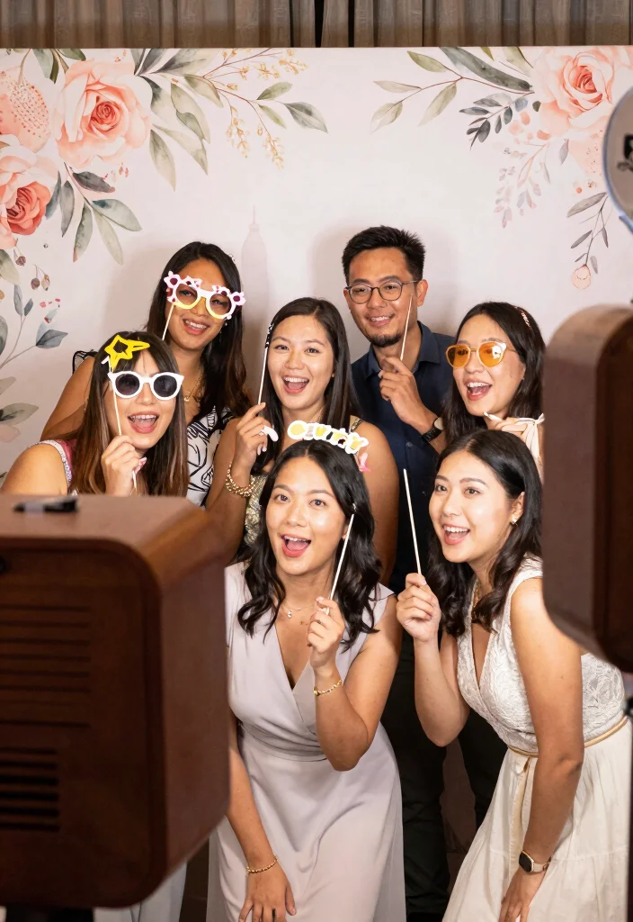 12 Easy Bridal Shower Games for Simple Quick and Laugh Filled Moments - 9. DIY Photo Booth 1