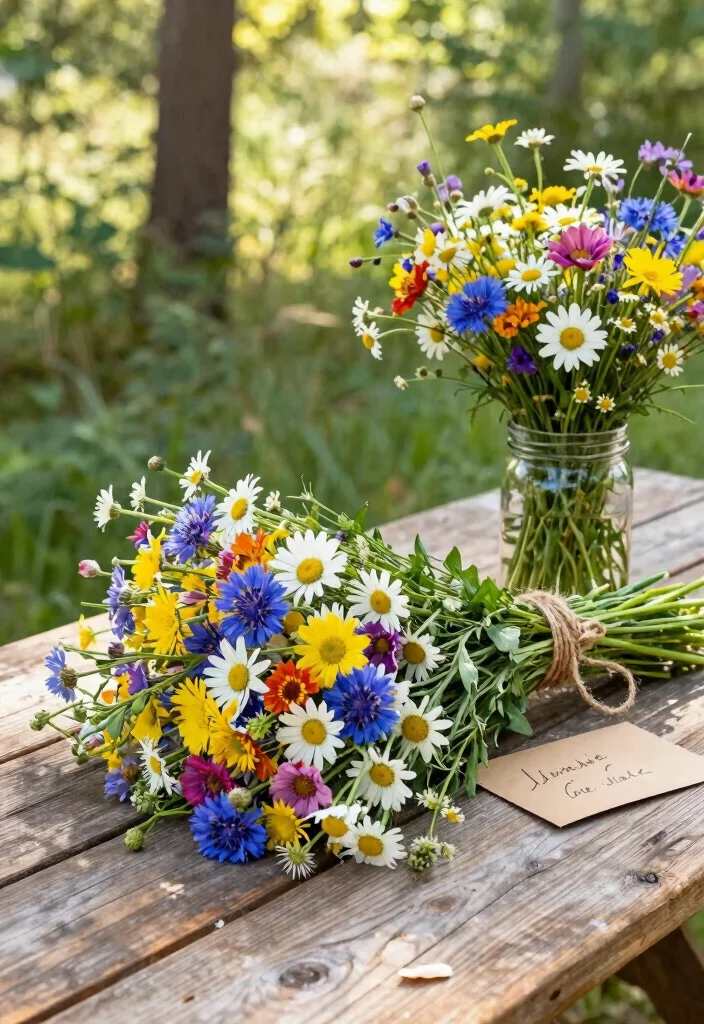 12 Eco-Friendly Valentine's Bouquet Ideas for Romantic, Sweet, and Gift-Ready Designs 1 12 Eco-Friendly Valentine's Bouquet Ideas for Romantic, Sweet, and Gift-Ready Designs - 1. Rustic Wildflower Bouquet 1