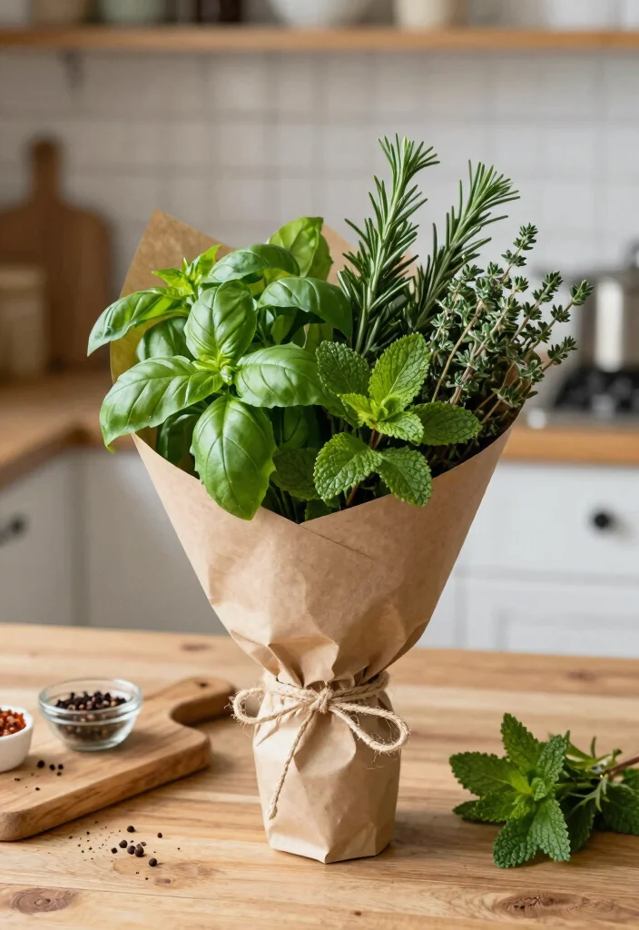 12 Eco-Friendly Valentine's Bouquet Ideas for Romantic, Sweet, and Gift-Ready Designs 34 12 Eco-Friendly Valentine's Bouquet Ideas for Romantic, Sweet, and Gift-Ready Designs - 4. Herb Bouquet 1