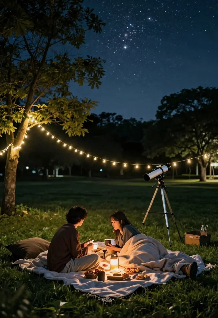 12 Elopement Party Ideas for Intimate Sweet and Post Wedding Gatherings - 7. Stargazing Night Under the Sky 1