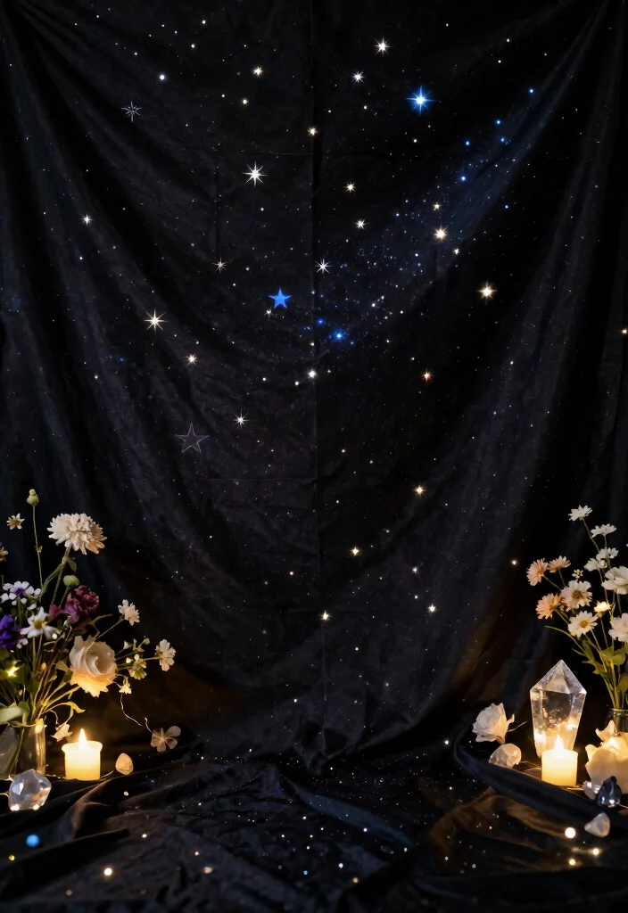 12 Engagement Backdrop Ideas to Elevate Your Proposal or Party Setting - 12. Celestial-themed Backdrop 1
