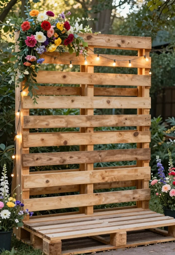 12 Engagement Backdrop Ideas to Elevate Your Proposal or Party Setting - 3. Rustic Wood Pallet Backdrop 1