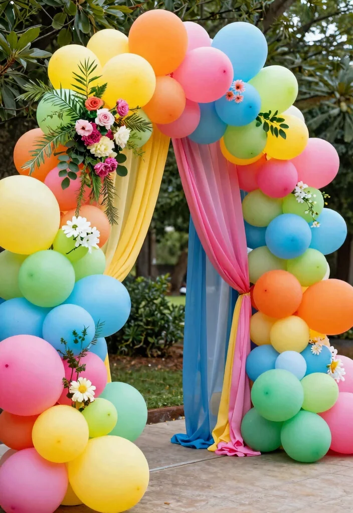 12 Engagement Backdrop Ideas to Elevate Your Proposal or Party Setting - 9. Balloon Arch with a Twist 1
