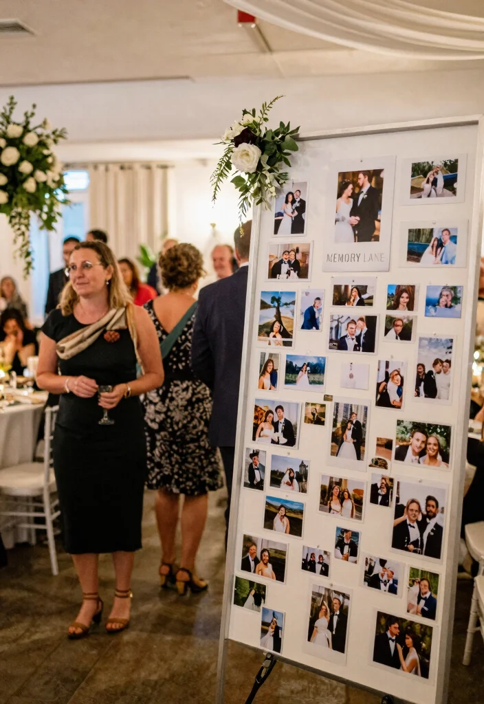 12 Fun Wedding Reception Ideas for Energetic Interactive Celebrations - 12. Memory Lane Walk 1