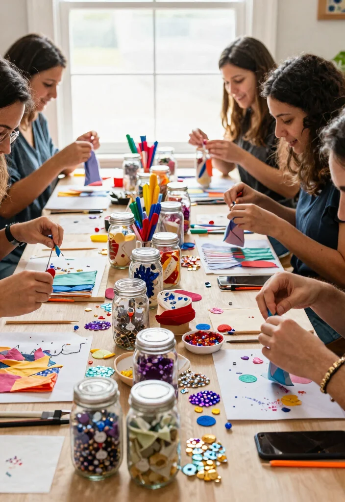 12 Hens Party Ideas for Fun Chic and Easy to Plan Pre Wedding Moments - 11. Upcycled Craft Party Favors 1