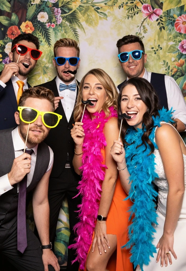 12 Humorous Wedding Ideas for Lighthearted Joyful and Playful Celebrations - 3. Playful Photo Booths 1