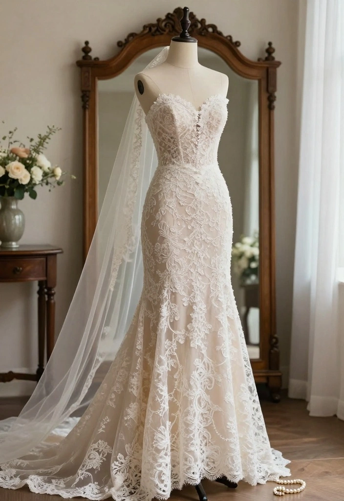 12 Lace Wedding Dress Inspiration for Romantic Classic Bridal Style - 2. Classic A-Line Lace Dress 1