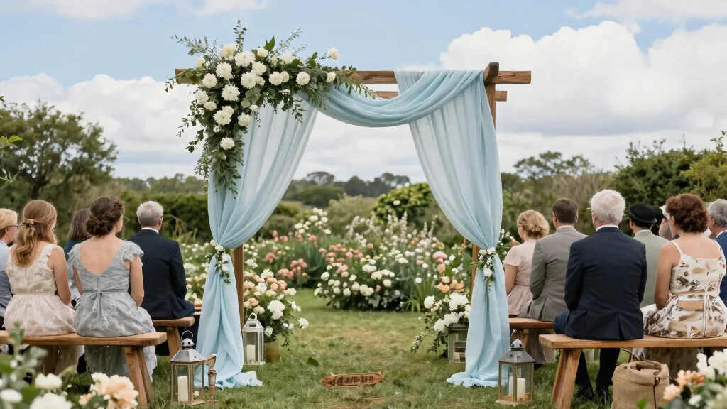 12 Light Blue Wedding Backdrop Ideas for Soft Romantic Decor Themes