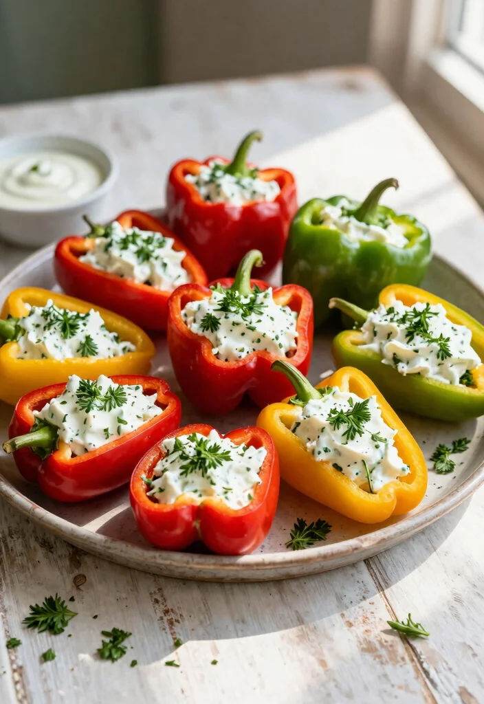 12 Low Cost Wedding Appetizer Ideas for Affordable Tasty Party Snacks - 2. Stuffed Mini Peppers 1