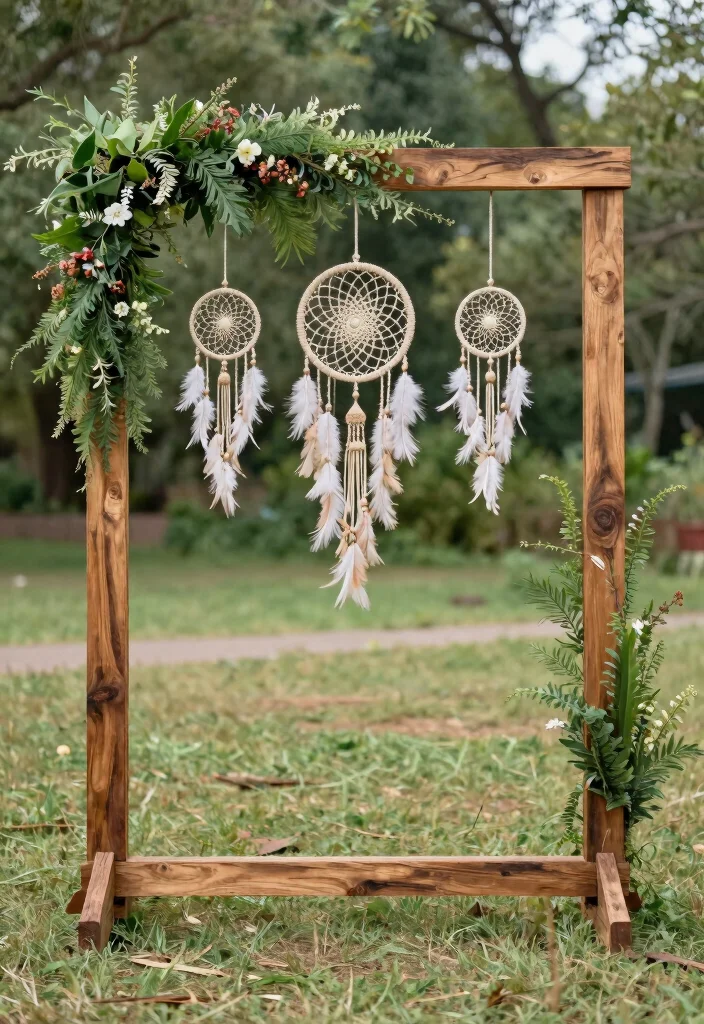 12 Mehendi Backdrop Ideas for Colorful Artistic and Insta Ready Decor - 3. Rustic Wooden Frame 1