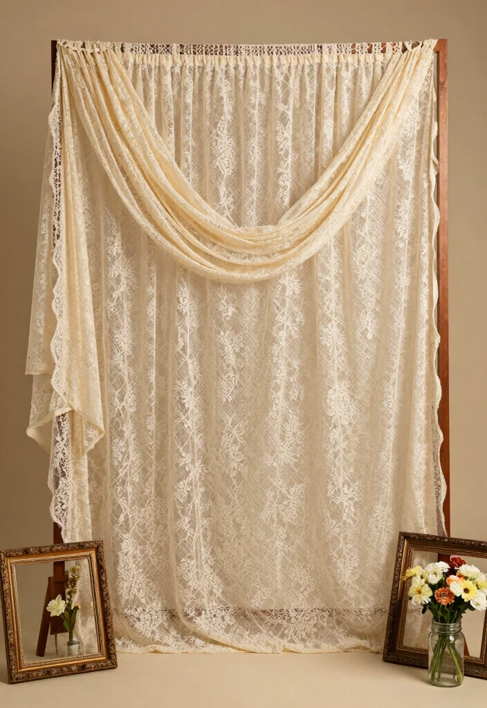 12 Mehendi Backdrop Ideas for Colorful Artistic and Insta Ready Decor - 8. Vintage Lace 1