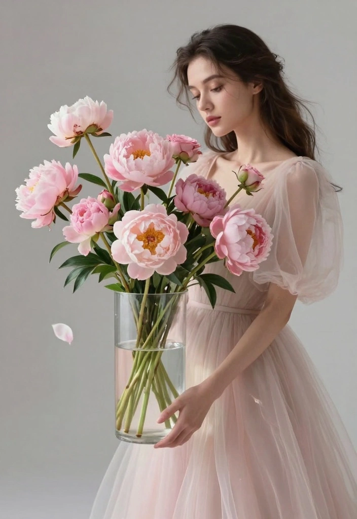 12 Pink Prom Bouquet Ideas for Soft Sweet and Ultra Feminine Style - 12. Floating Floral Bouquets 1