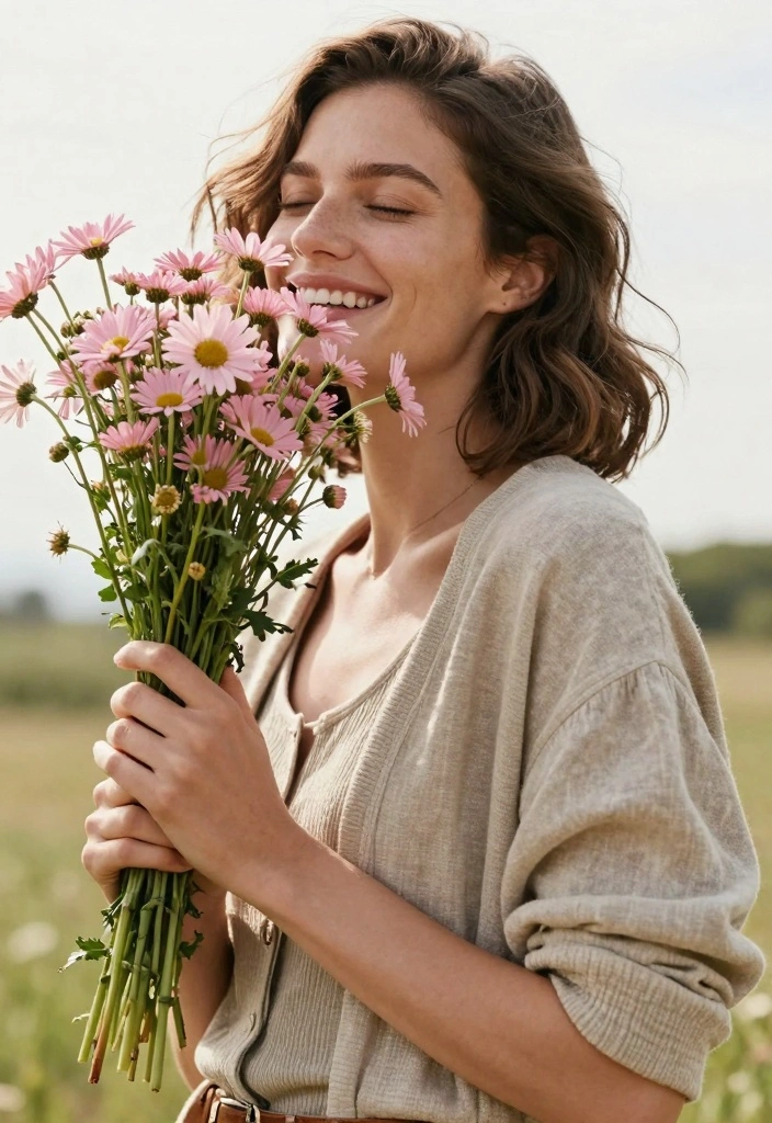 12 Pink Prom Bouquet Ideas for Soft Sweet and Ultra Feminine Style - 8. Eco-Friendly Wildflower Bouquets 1