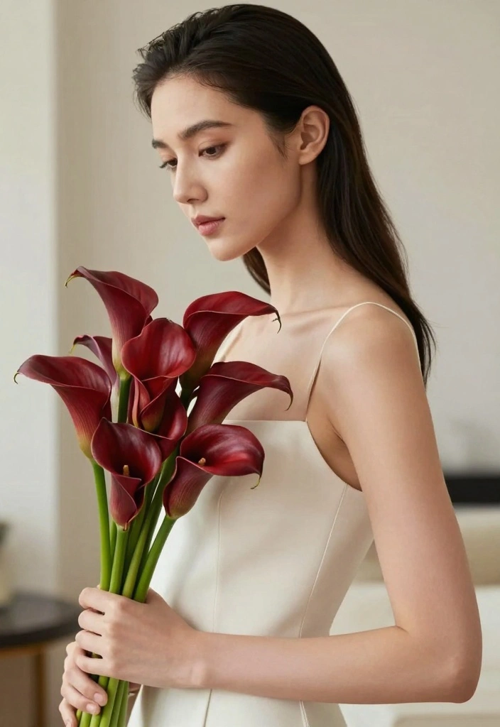 12 Red Prom Bouquet Ideas for Bold Elegance and Photo Perfect Style - 7. Whimsical Red Calla Lily Charm 1