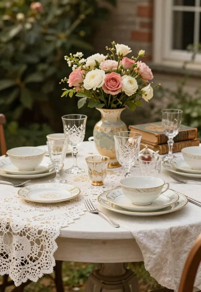 12 Rehearsal Dinner Decoration Ideas for Simple Elegant and Charming Style - 10. Vintage Charm 1