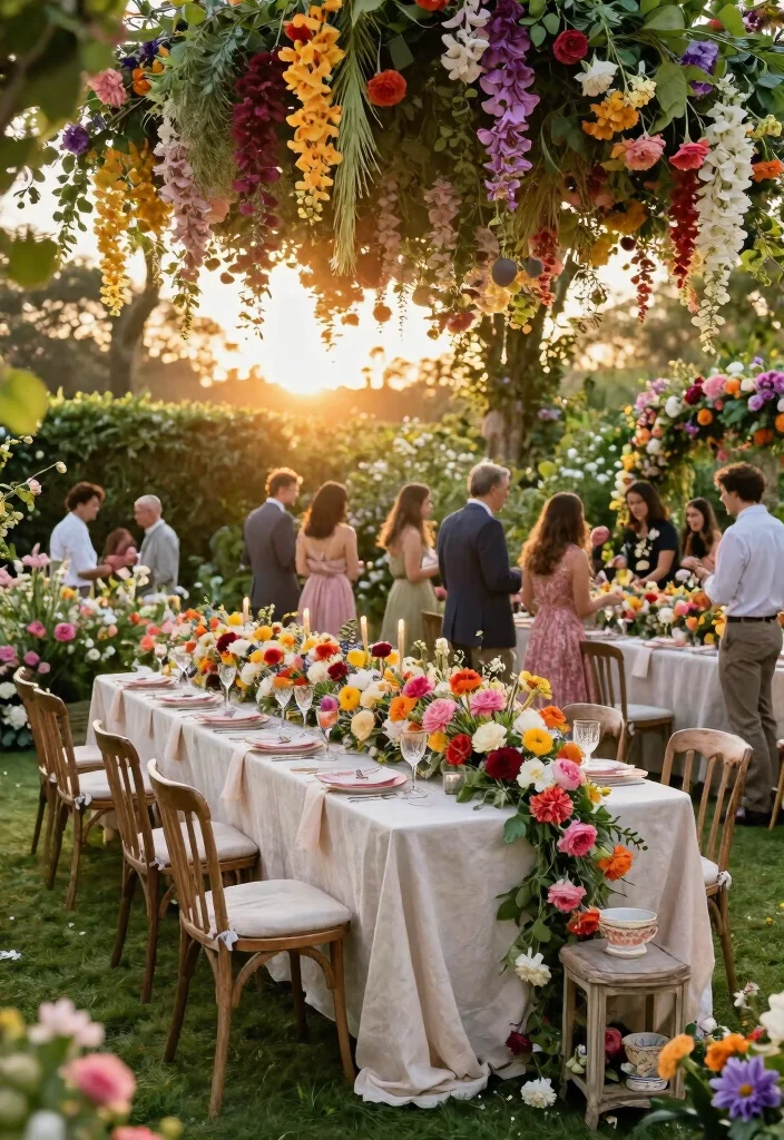12 Rehearsal Dinner Decoration Ideas for Simple Elegant and Charming Style - 3. Enchanted Garden Theme 1