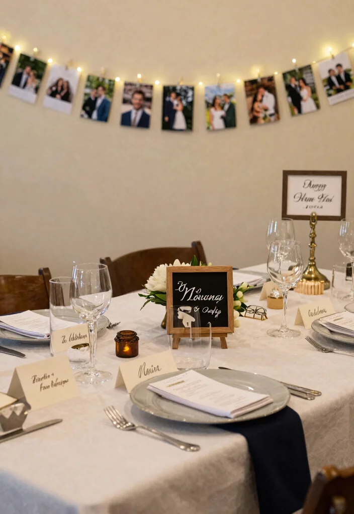 12 Rehearsal Dinner Decoration Ideas for Simple Elegant and Charming Style - 5. Personalized Touches 1