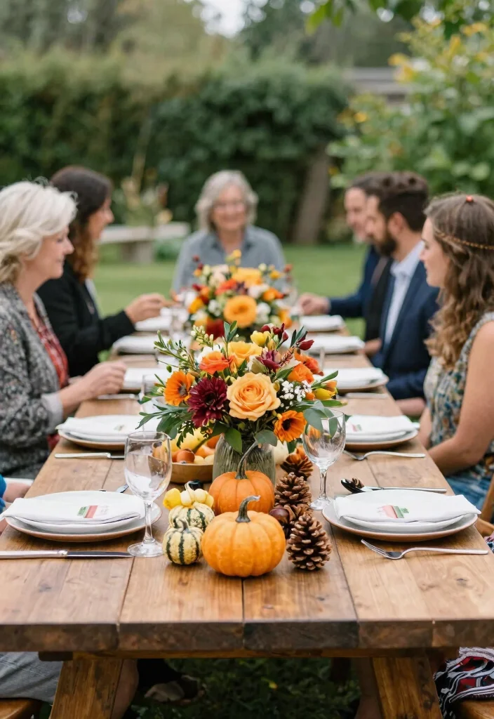 12 Rehearsal Dinner Decoration Ideas for Simple Elegant and Charming Style - 8. Seasonal Accents 1