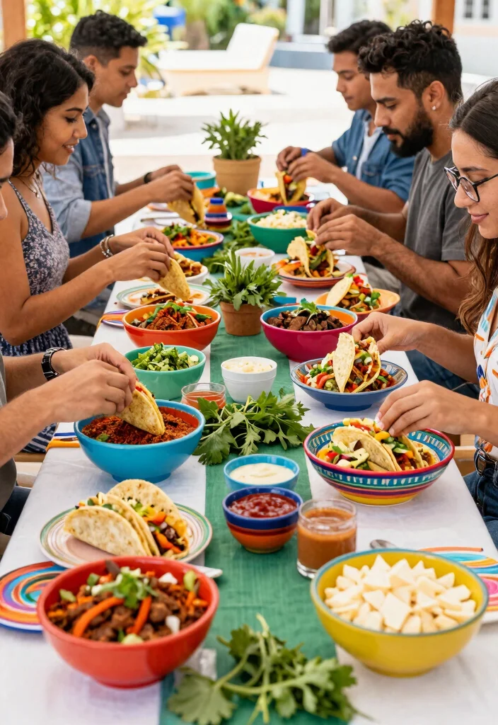12 Rehearsal Dinner Menu Ideas for Delicious Easy and Guest Friendly Meals - 3. Build-Your-Own Taco Station 1