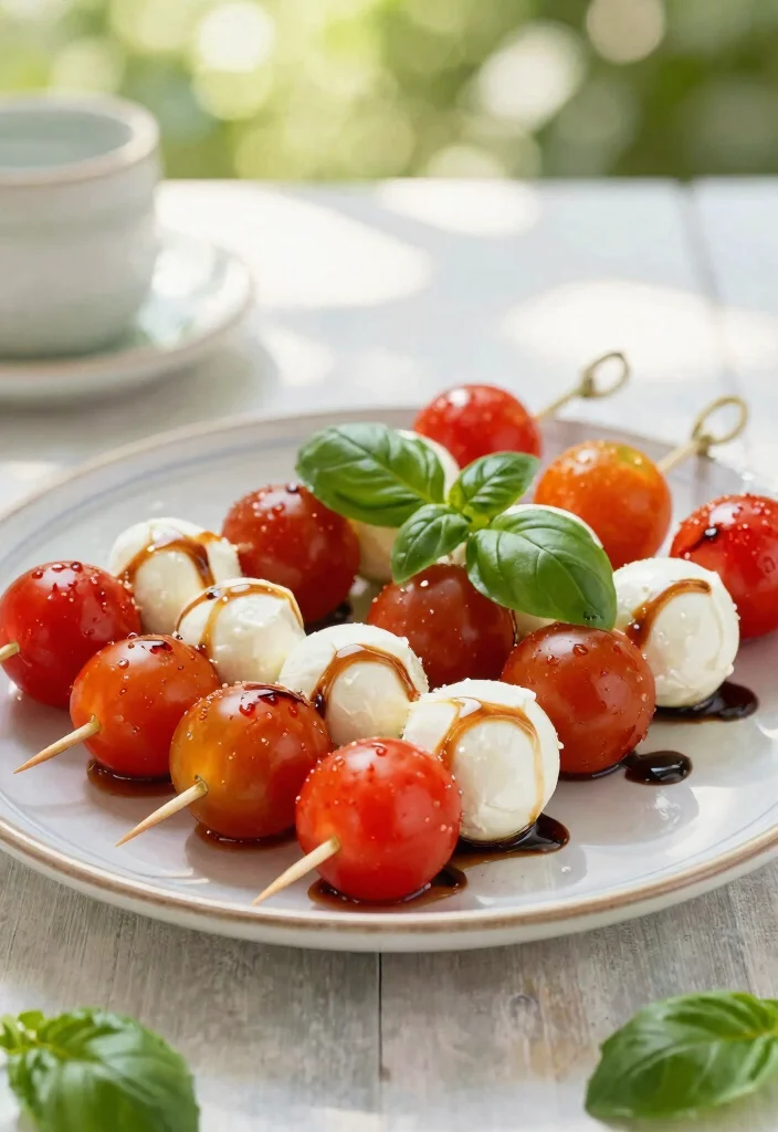 12 Rehearsal Dinner Menu Ideas for Delicious Easy and Guest Friendly Meals - 6. Caprese Salad Skewers 1