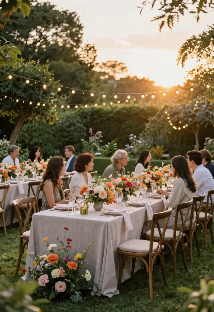 12 Rehearsal Dinner Theme Ideas for Stylish, Creative, and Stress-Free Events - 2. Elegant Garden Soirée 1