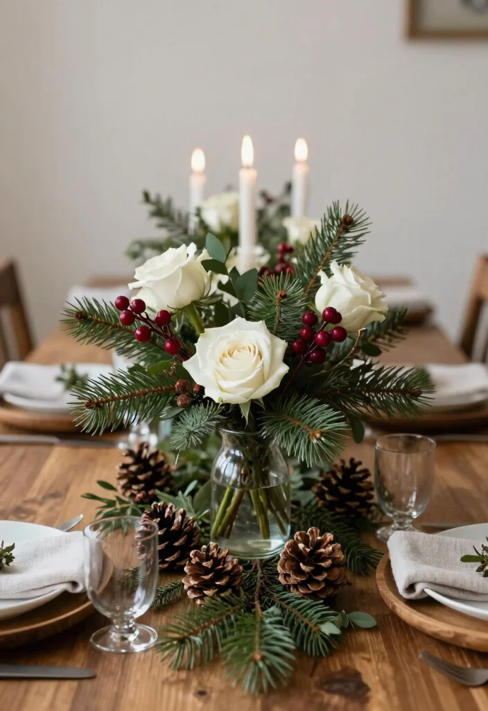 12 Rustic Winter Wedding Ideas for Charming Woodsy Cold Weather Style - 2. Rustic Floral Arrangements 1