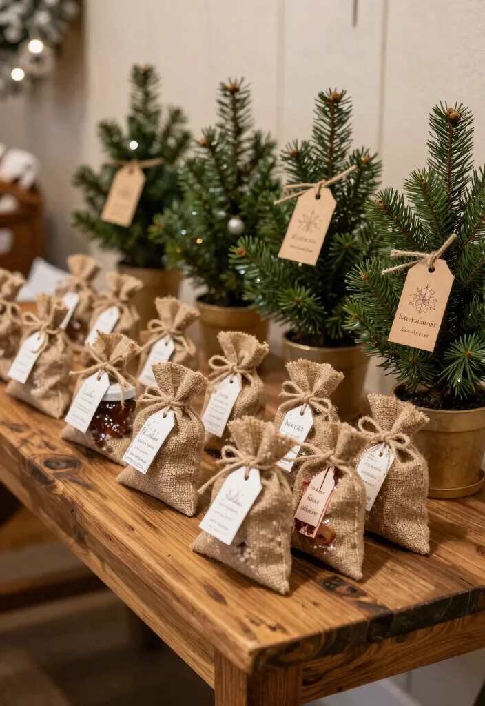 12 Rustic Winter Wedding Ideas for Charming Woodsy Cold Weather Style - 5. Winter Wedding Favors 1