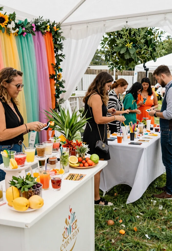 12 Second Marriage Wedding Ideas for Fresh Thoughtful and Modern Planning - 10. Interactive Stations 1