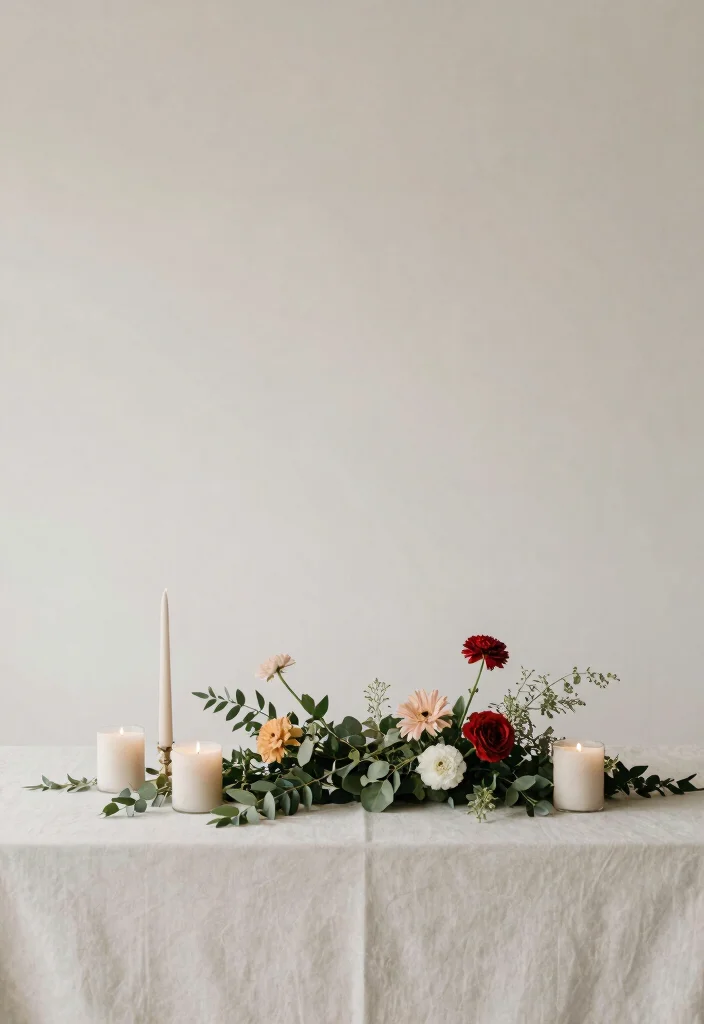 12 Second Marriage Wedding Ideas for Fresh Thoughtful and Modern Planning - 11. Minimalist Decor 1