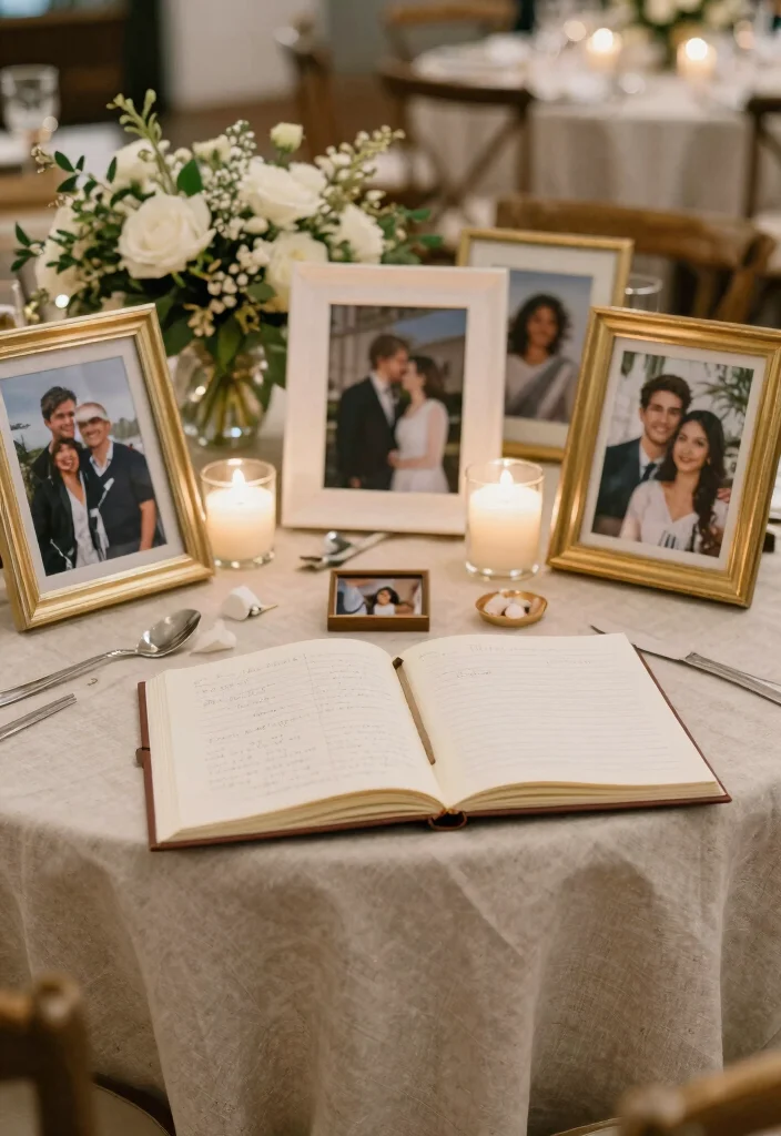 12 Second Marriage Wedding Ideas for Fresh Thoughtful and Modern Planning - 7. Memory Tables 1