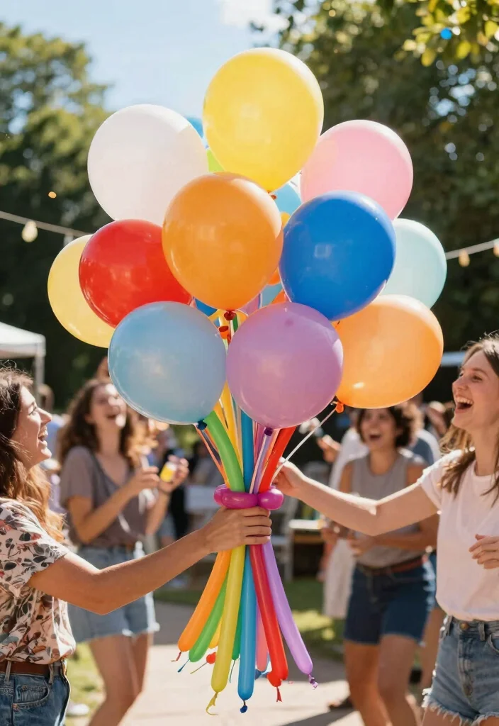 12 Toss Bouquet Ideas for Fun Lightweight and Wedding Ready Designs - 5. Balloon Toss Bouquet 1
