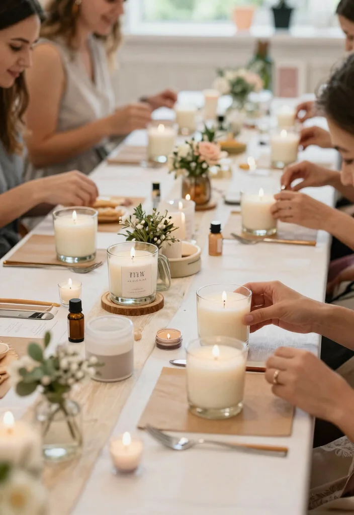 12 Unique Bridal Shower Game Ideas for Creative Fresh and Fun Activities - 12. Eco-Friendly DIY Candle Making 1