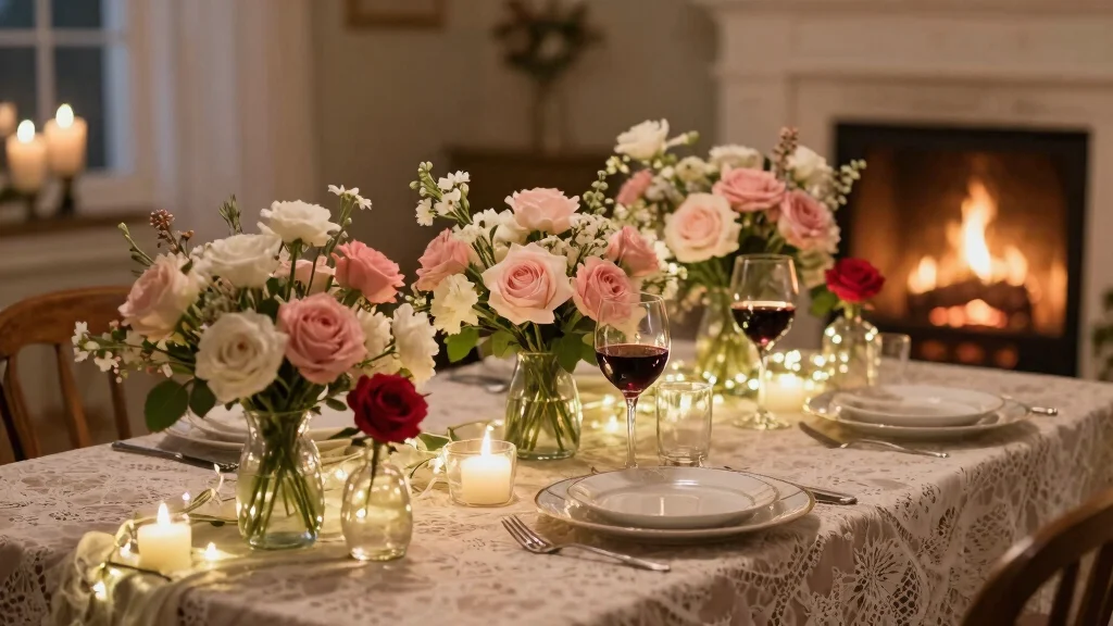 12 Valentines Table Centerpiece Ideas for Romantic and Sweet Dinner Decor