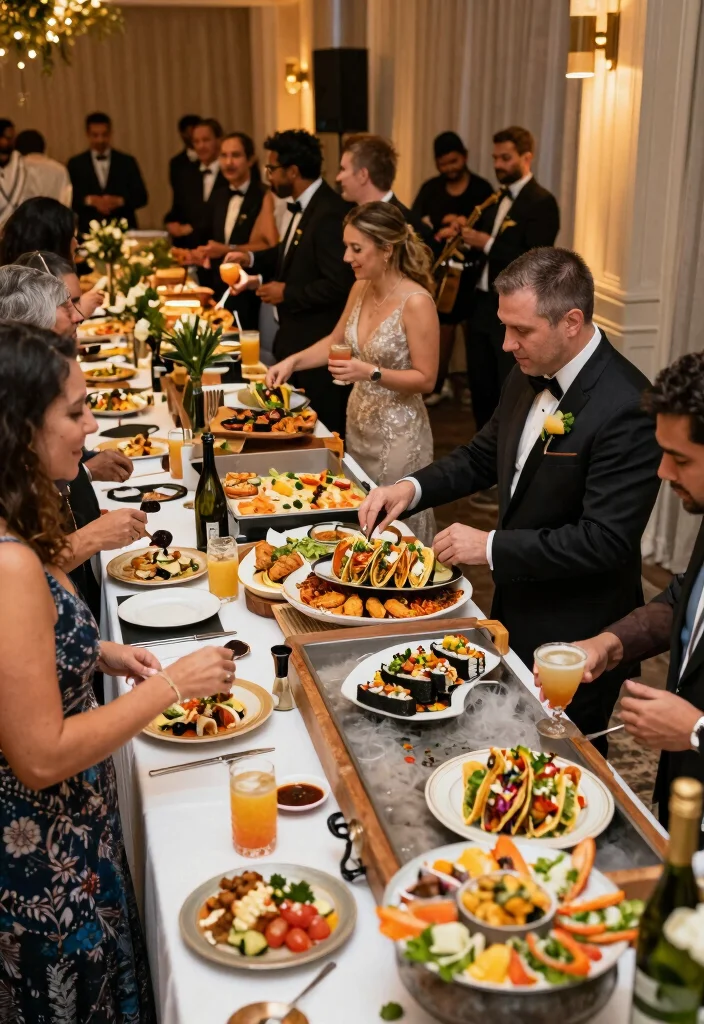 12 Wedding Ideas for Mature Couples for Elegant Meaningful Celebrations - 10. Culinary Experiences for Guests 1