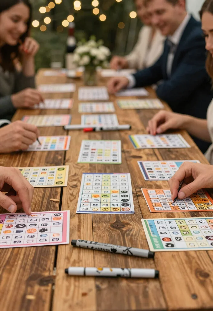 12 Wedding Party Game Ideas for Fun Interactive and Guest Friendly Moments - 1. Wedding Bingo 1