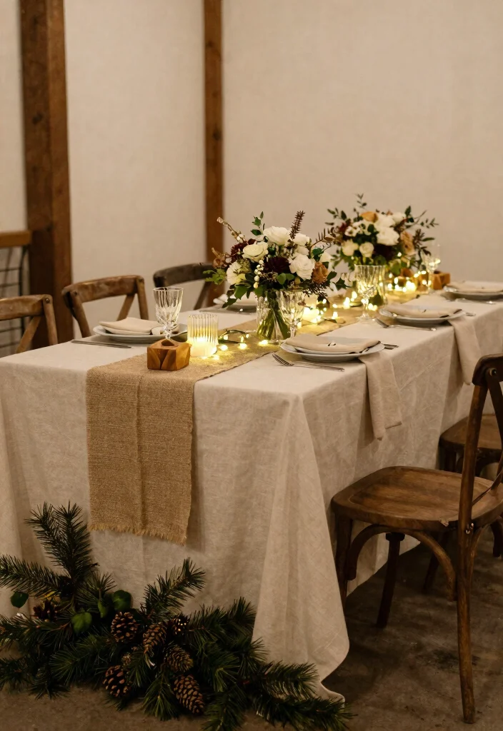 12 Winter Wedding Color Palette Ideas for Romantic Snowy Themes - 4. Rustic Brown and Cream 1
