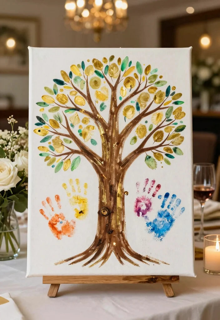 14 50th Anniversary Party Ideas for Elegant Meaningful Golden Celebrations - 13. A Unique Guest Book 1