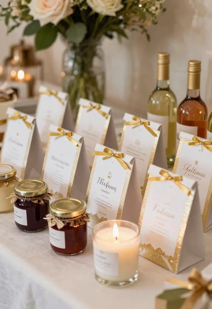 14 50th Anniversary Party Ideas for Elegant Meaningful Golden Celebrations - 4. Personalized Party Favors 1