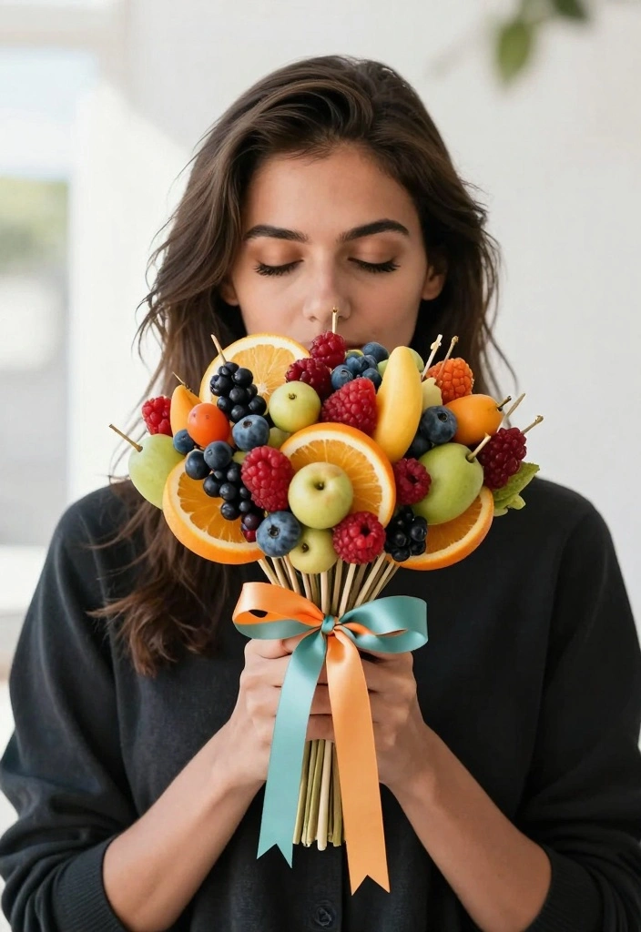 14 Alternative Wedding Bouquet Ideas for Unique Modern Bridal Style - 10. Seasonal Fruit Bouquets 1
