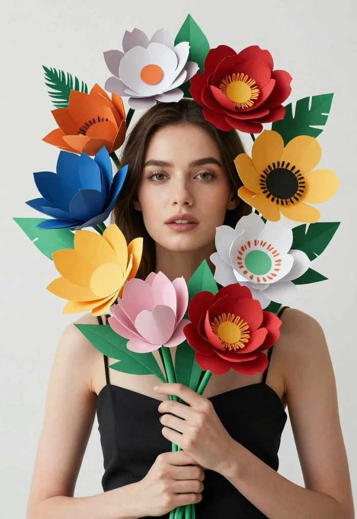 14 Alternative Wedding Bouquet Ideas for Unique Modern Bridal Style - 4. Paper Flower Bouquets 1