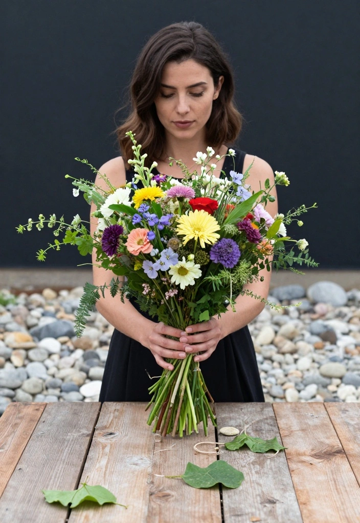 14 Alternative Wedding Bouquet Ideas for Unique Modern Bridal Style - 5. Seasonal Wildflower Bouquets 1