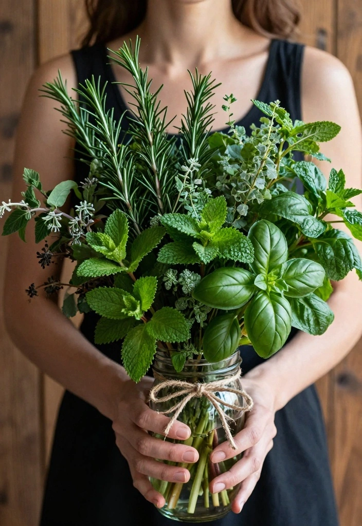 14 Alternative Wedding Bouquet Ideas for Unique Modern Bridal Style - 7. Herb Bouquets 1