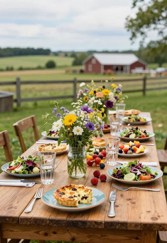 14 Brunch Bridal Shower Ideas for Delicious Stylish Midday Celebrations 1 14 Brunch Bridal Shower Ideas for Delicious Stylish Midday Celebrations - 1. Organic Farm-to-Table Brunch 1