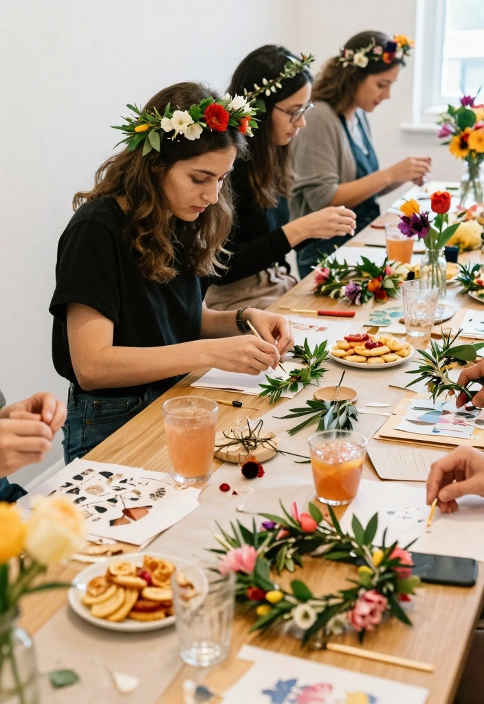14 Brunch Bridal Shower Ideas for Delicious Stylish Midday Celebrations 111 14 Brunch Bridal Shower Ideas for Delicious Stylish Midday Celebrations - 11. Crafting Session Experience 1