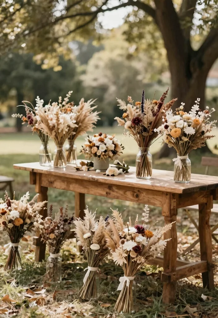 14 Dried Wedding Bouquet Ideas for Rustic Timeless Bridal Style - Conclusion 1