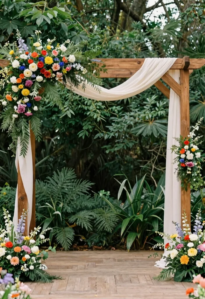 14 Engagement Decoration Ideas for Chic Romantic and Photo Ready Parties - 13. Nature-Inspired Backdrops 1